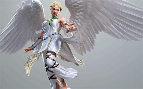 Tekken Tag Tournament Girl Blonde Angel Wings Fantasy Wallpaper