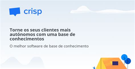 Software De Base De Conhecimento Faq Crisp