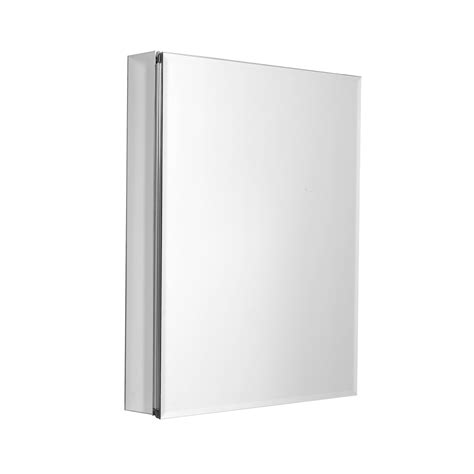 Designer Series By Zenith Aluminum Beveled Mirror Medicine Cabinet 20