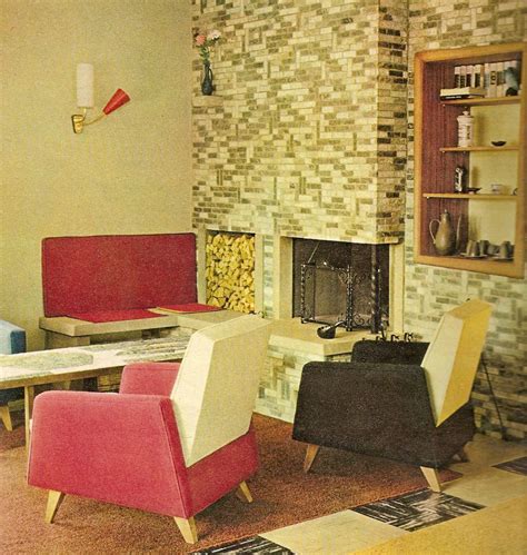 1962 Living Room Design Mid Century Modern Interiors 1960s Interior