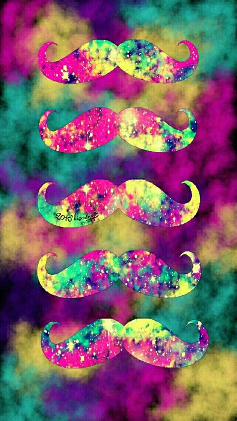 Moustache Galaxy Iphoneandroid Wallpaper I Created For The App Cocoppa
