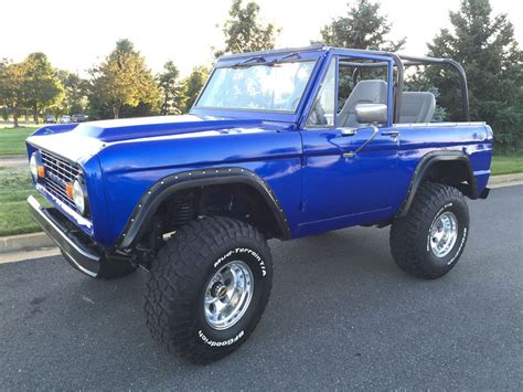 Blue 1970 Ford Bronco Top Off Early Bronco Ford Bronco Graveyard