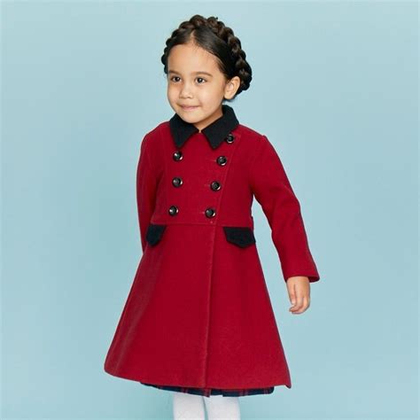 Girl Red Dress Childrens Coats Kids Coats Girls Dress Coats Girls