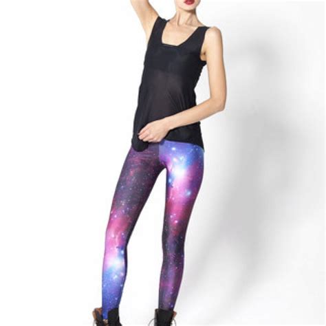 Black Milk Purple Galaxy Leggings Im Obsessed I Need These In My Life Galaxy Leggings