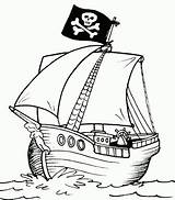 Pirate Ship Coloring Newlin Drawn Tim sketch template