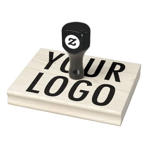A Rubber Stamp With The Words Your Logo Printed On It And An Image Of A
