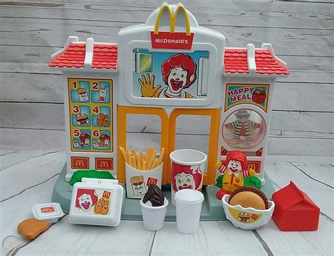 vtg hasbro playskool mcdonalds happy meal drive thru playset w sound and extras 1927134552