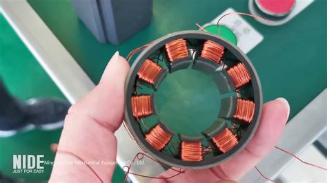 Automatic Bldc Electric Motor Stator Winding Machine Needle Coil Winder Youtube