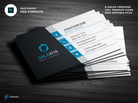 Creative Modern Business Cards Business Card Templates ~ Creative Market