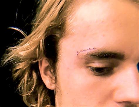 Justin Bieber From Stars With Face Tattoos E News