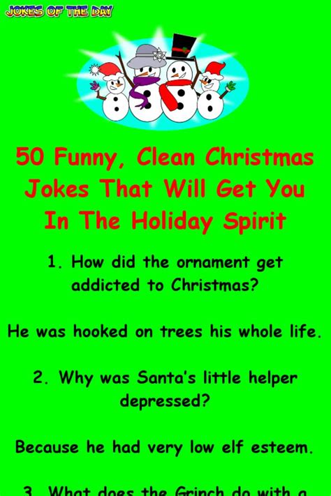 50 Funny Clean Christmas Jokes That Will Get You In The Holiday