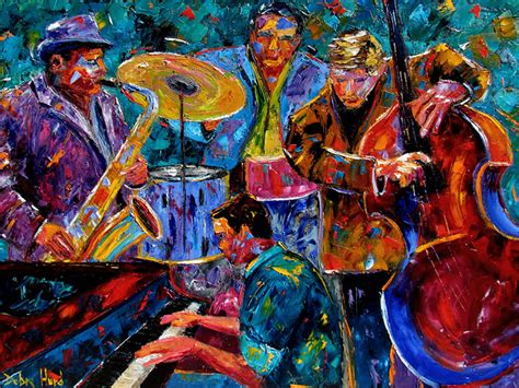 Contemporary Artists Of Texas Abstract Jazz Music Paintings