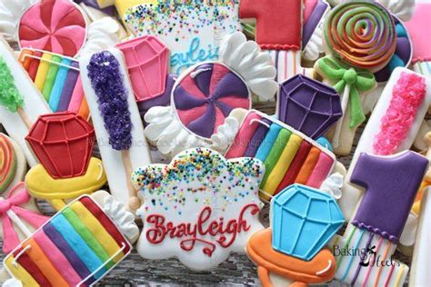 2 Dozen Candy Themed Cookies Candyland Inspired Cookies Etsy Sugar