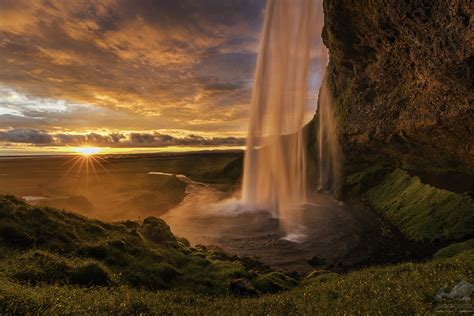 Seljalandsfoss Sunset Iceland Photoarts Gallery