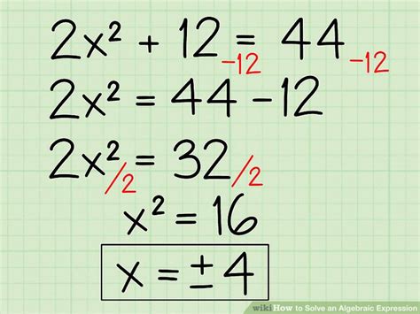 How To Solve An Algebraic Expression 10 Steps With Pictures Wiki