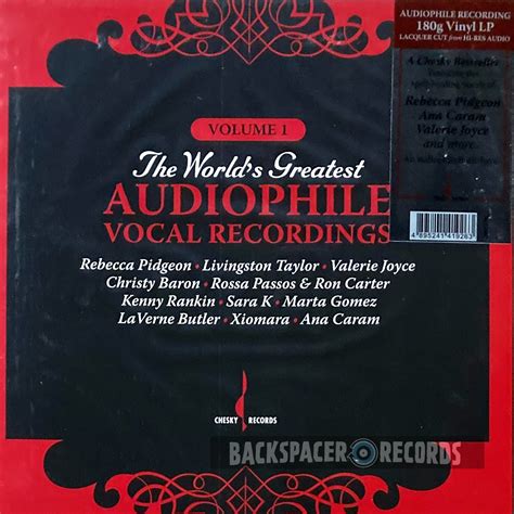 The Worlds Greatest Audiophile Vocal Recordings Various Artists Lp Backspacer Records