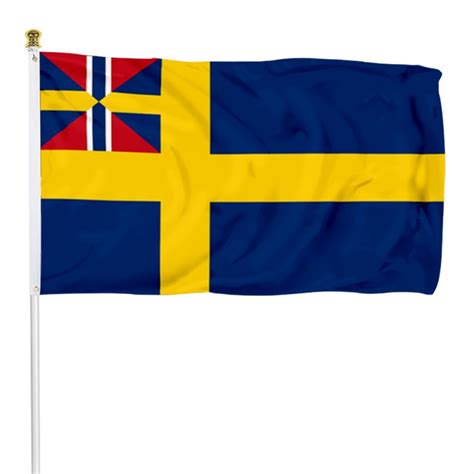 Swedish Norwegian Union Flag Banner
