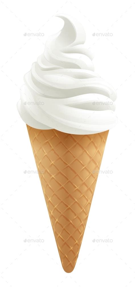 Set of hand drawn different ice cream. Ice Cream Cone Cartoon Illustration by Krisdog | GraphicRiver