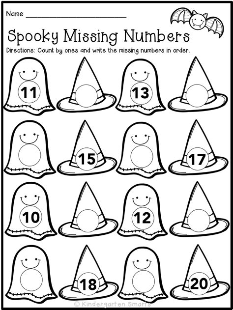 Halloween Numbers Worksheet