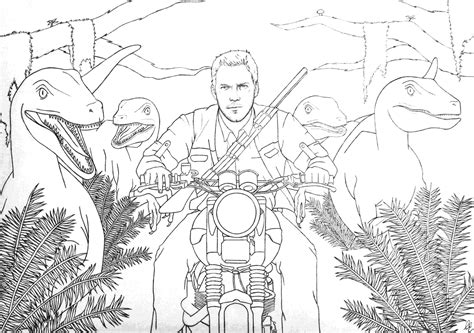 Jurassic World Coloring Pages ⋆ Coloringrocks