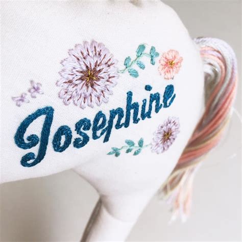 Happy Gwensday Hand Embroidery Unicorn Keepsake Doll Hand Embroidery