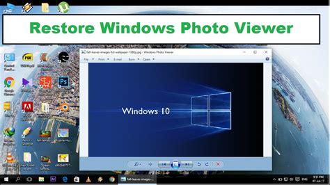 How To Restore Windows Photo Viewer In Windows Easy Solution Working Youtube