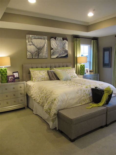 A white painted wall in your bedroom is the perfect idea to add a radiant look to your sanctuary. Summit hall upper unit Green and grey | Lime green ...
