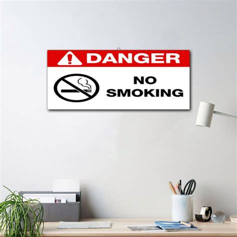 Jual Hiasan Dinding Wall Decor No Smoking Dilarang Merokok Shopee Indonesia