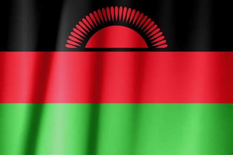 Bandeira De Seda Do Malawi Bandeira Do Malawi De Tecido De Seda