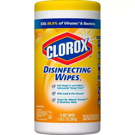 Coli, mrsa, salmonella, strep and kleb that can. Clorox Disinfecting Wipes Value Pack, Bleach Free Cleaning ...