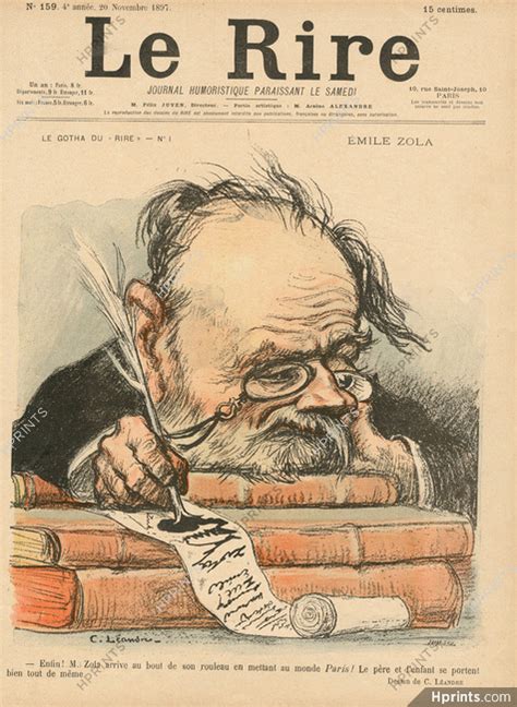 Charles Léandre 1897 Emile Zola Caricature — Cover