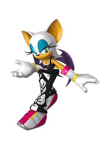 Rouge From The Official Artwork Set For Sonicriders Zero Gravity On