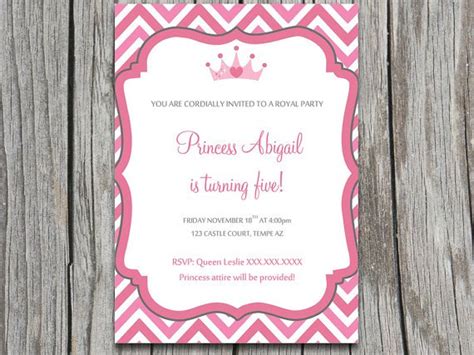Royal Princess Invitation Templates Invitation Design Blog