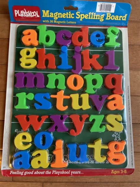 Vintage Playskool Magnetic Alphabet Capital Letters 1985 Wbox 35