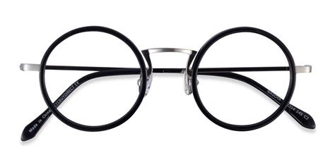 black silver round eyeglasses available in variety of colors to match any outfit these stylish