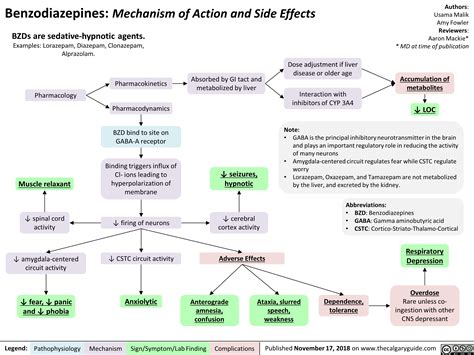 Also includes different types, side effects, drug interaction, and a list of drugs. Benzodiazepines: Mechanism of Action and Side Effects ...