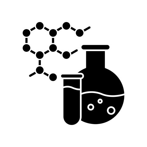 Chemistry Black Glyph Icon Science And Medicine Research Biochemistry