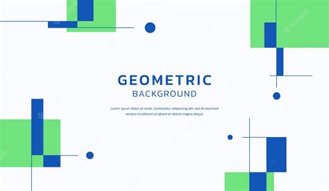 Premium Vector Blue And Green Abstract Geometric Background Vector