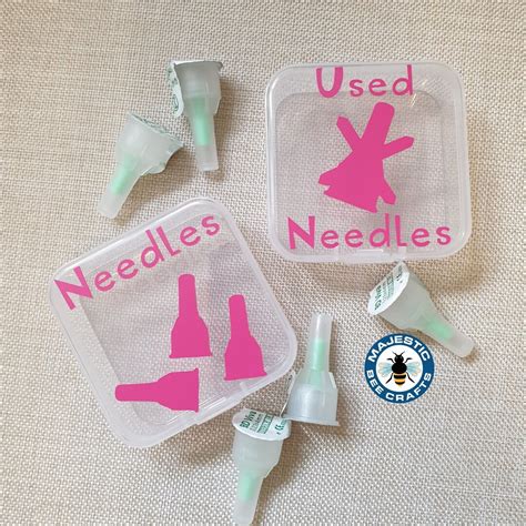 Diabetic Needle Used Needle Storage Small Container Set For Handbag