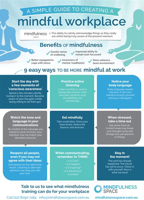 A Simple Guide To Creating A Mindful Workplace Mindfulness Meditation Mindfulness In The