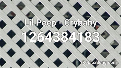 Lil Peep Crybaby Roblox Id Roblox Music Codes