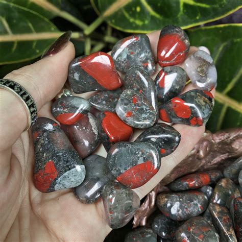 Tumbled African Bloodstone For Healing And Rejuvenation