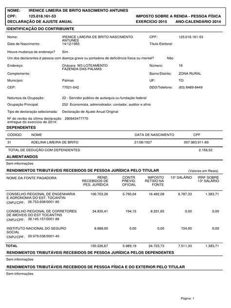 Valores de planos referente as 100 primeiras pessoas que aderirem a declaração de imposto de renda 2021 com o dna financeiro. 12501816153-IRPF-2015-2014-origi-imagem-recibo | Imposto ...