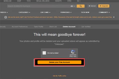 How To Delete Your Pornhub Account
