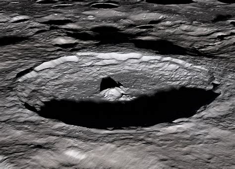 Tycho Crater As Seen From Lunar Orbit Spaceref