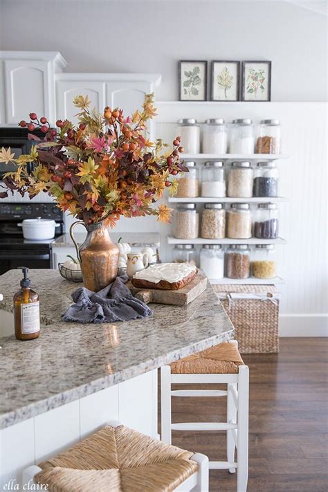 Fall Kitchen Traditional Autumn Colors Fall Kitchen Decor Fall