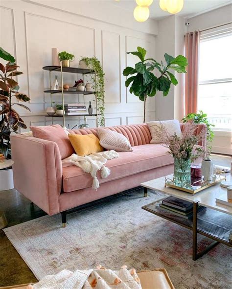 45 Blush Pink Living Room Ideas Modern Interiors Trendy Color Scheme