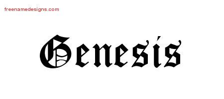 Maybe you would like to learn more about one of these? Blackletter Name Tattoo Designs Genesis Graphic Download - Free Name Designs