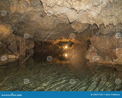 Caves Of Diros Or The Alepotrypa Cave Is An Archaeological Site In The
