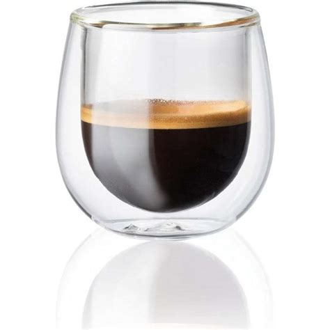 baccarat barista cafe double wall espresso glass set of 4 si woolworths